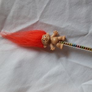 Troll Pencil Topper Red Hair